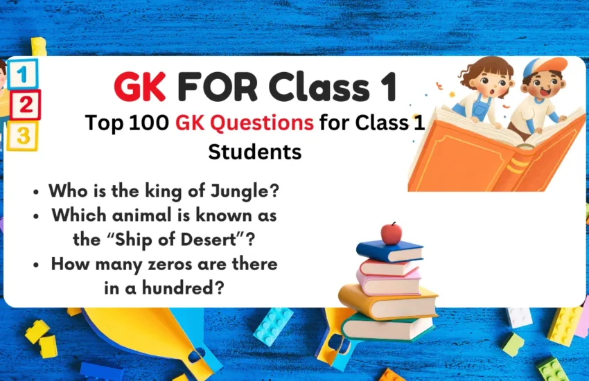 Top 100 GK Questions for Class 1 Students for Best Practice